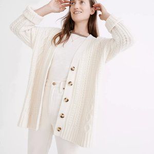 Mossbank Cableknit Cardigan Sweater
